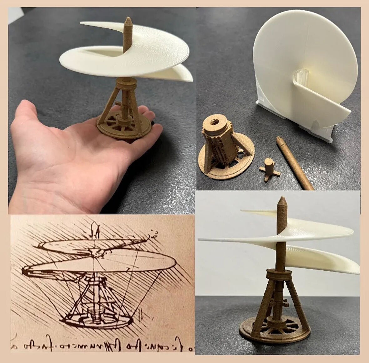 Leonardo da Vinci Helikopter Maket Kiti