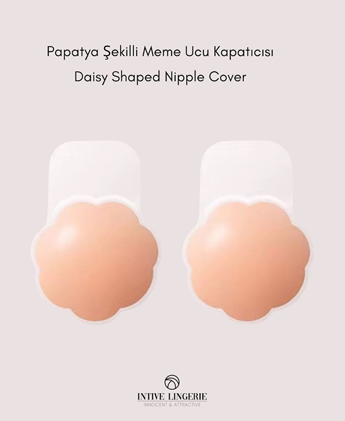 Intive Kadın Silikon Ten Rengi Çiçek Şekilli Meme Dikleştirici Göğüs Asansörü/Kapatıcı