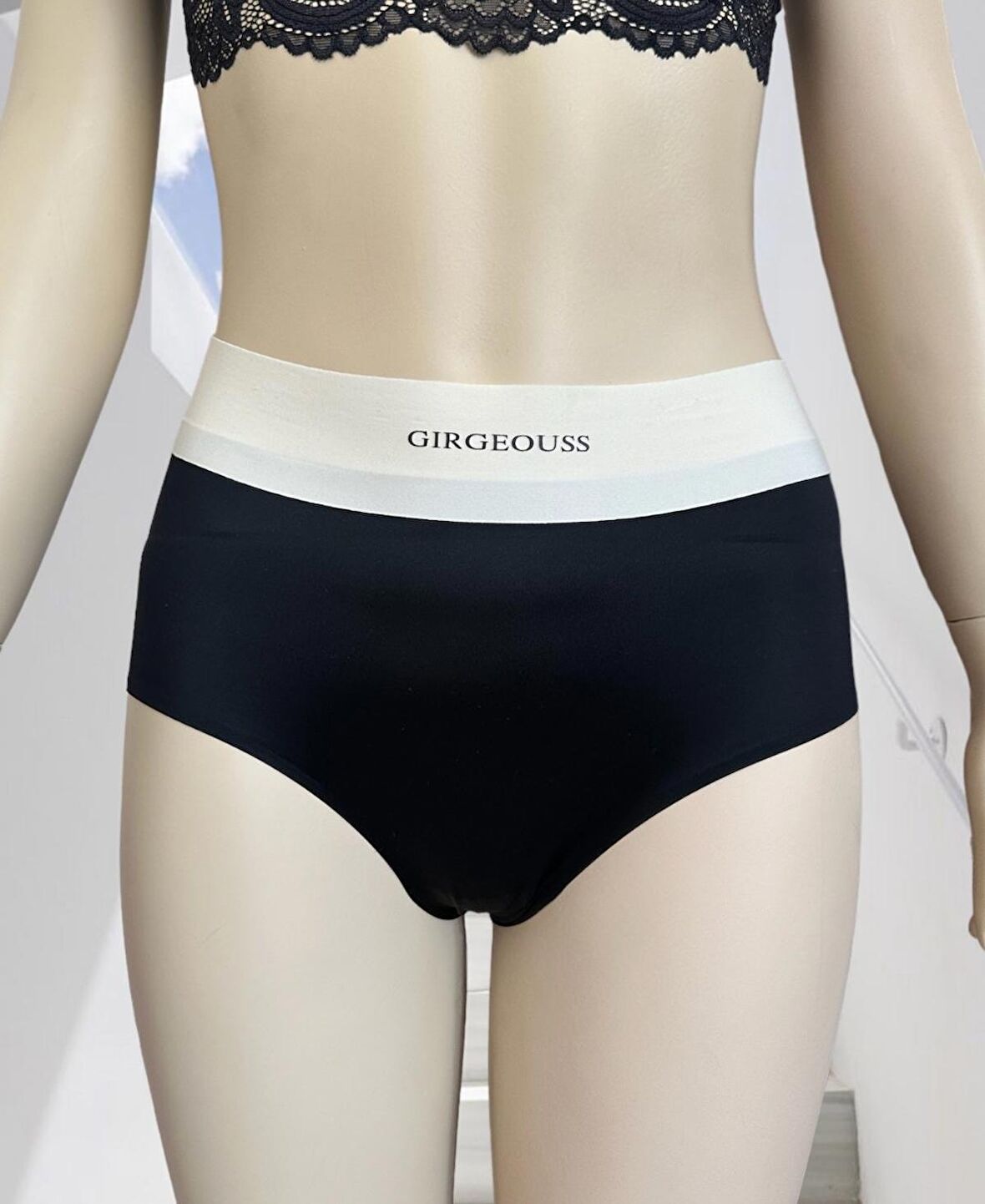 Alina Dikişsiz İz Yapmaz Yüksek Bel Üstün Kalite Beli Yazılı Hafif Slip