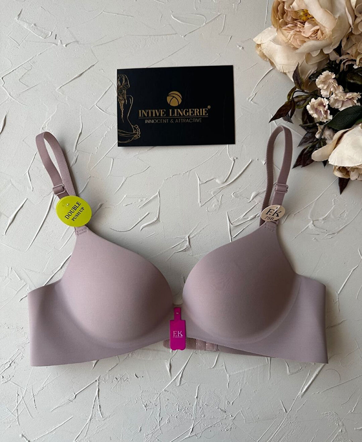 Intive Double Push-up Çift Destekli Balenli Lazer Kesim İz Yapmaz İthal Kaliteli Sütyen