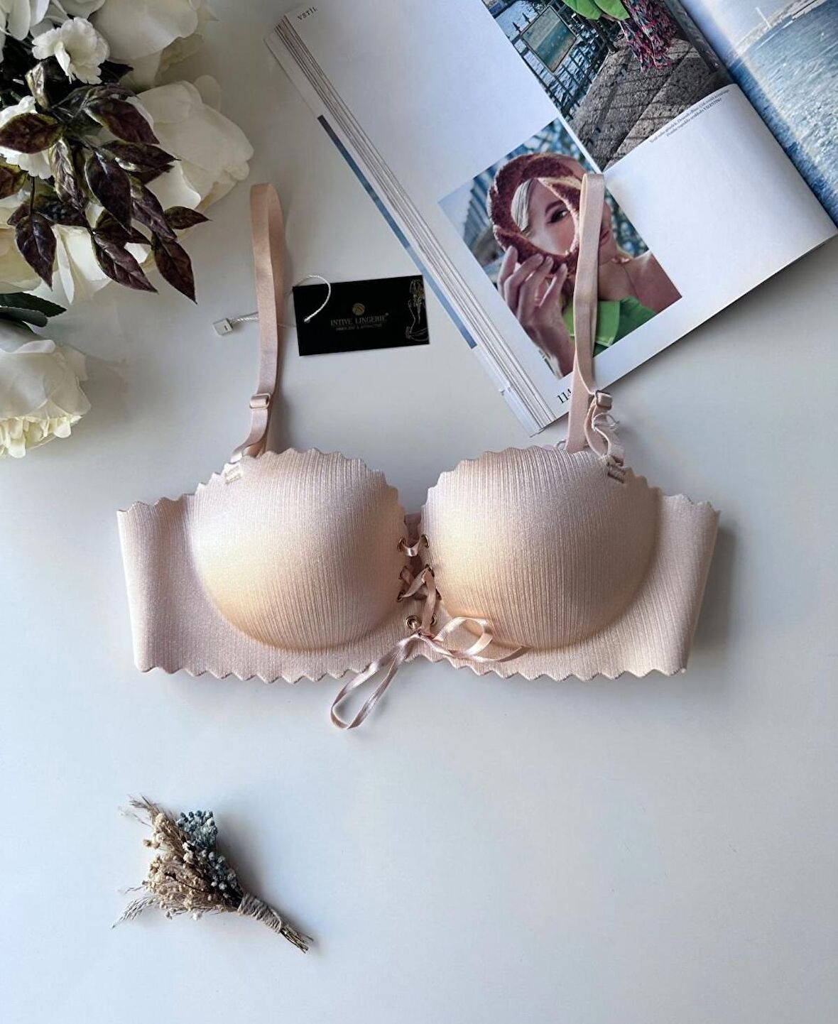 Lady Lazer Kesim Önden Bağlamalı İthal Push-up Maximizer Sütyen