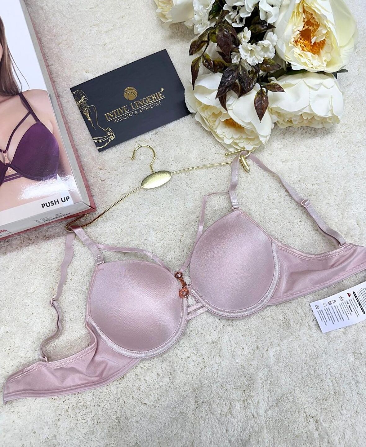 Le Jardin Monica Göğsü Şeritli Mikro Push-up Arkası İp Detaylı Sütyen - 7008