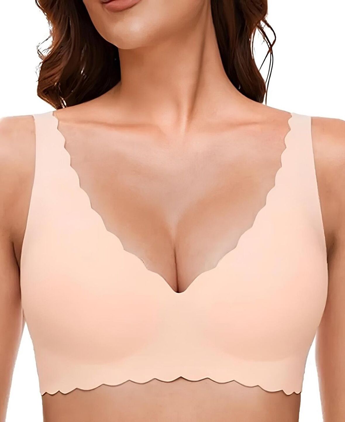 Carla İthal Lazer Kesim Dikişsiz Çıkarılabilir Padli Destekli Rahat Sütyen/Bralet -82