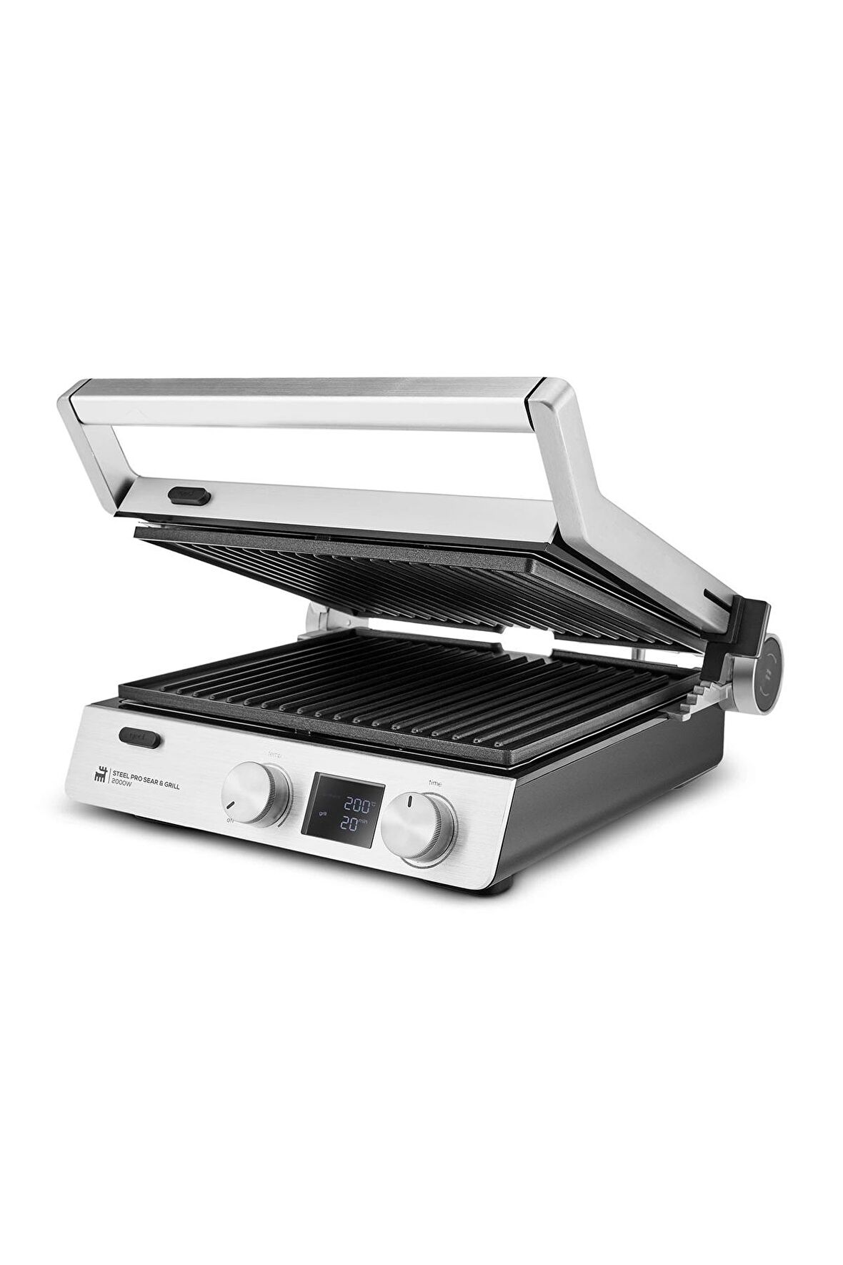 Steel Pro Sear and Grill Inox Izgara ve Tost Makinesi Yanmaz Yapışmaz Döküm Plakalar