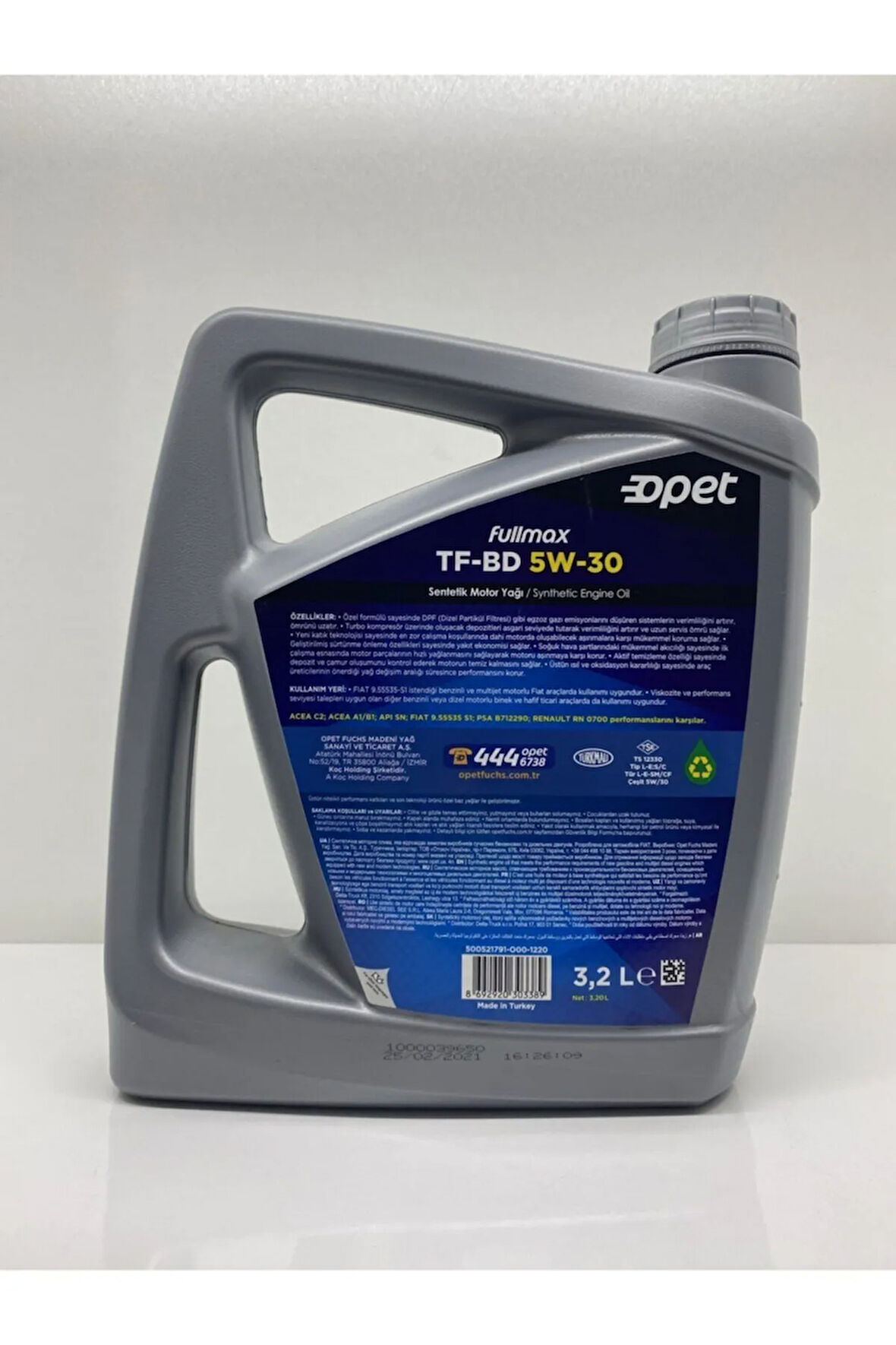 Fullmax Tf-bd 5w-30 3.2 Litre Motor Yağı