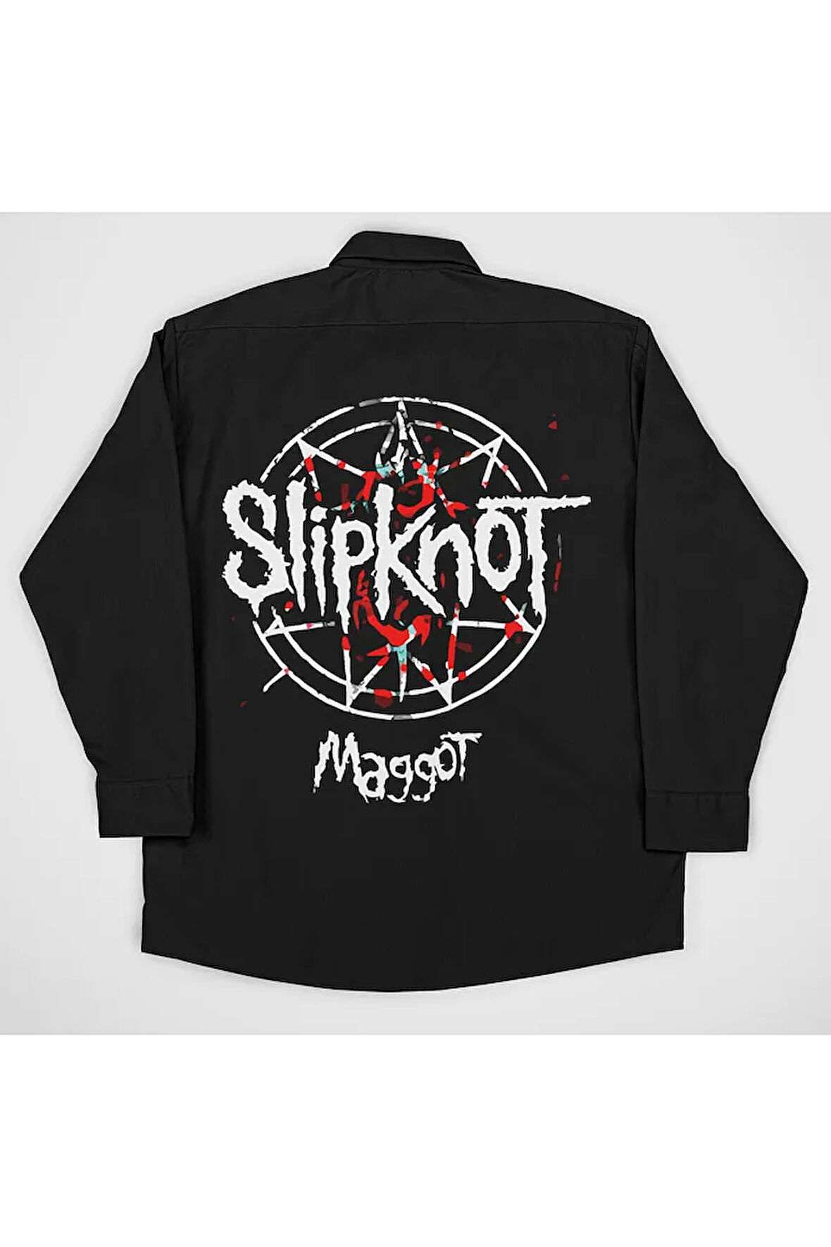 Slipknot Maggot Baskılı Unisex Tasarım Müzik Grubu Gömlek