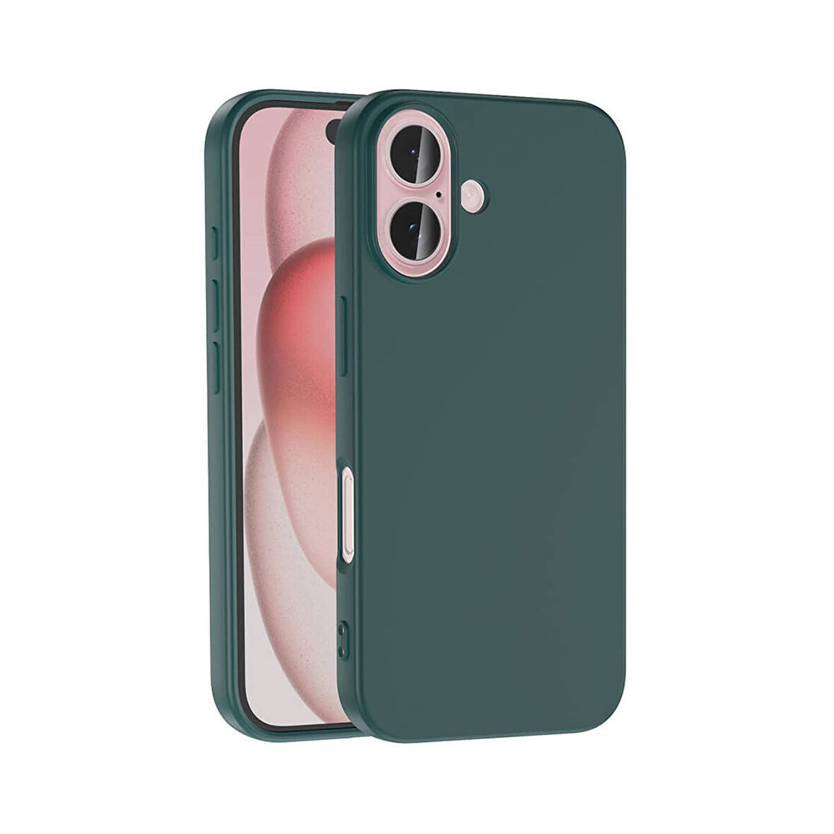 Forzacase iPhone 16 uyumlu Liquid Serisi İçi Kadife Lansman Silikon Kılıf