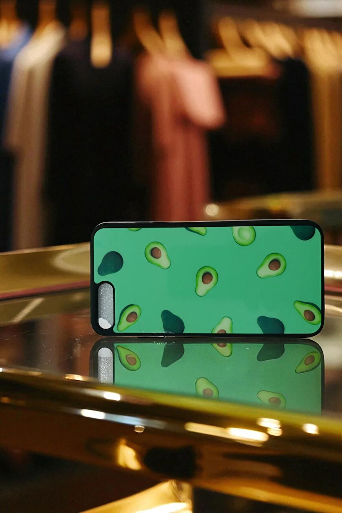 İPhone 8 Plus için Kılıf, iPhone 7 Plus Kılıf, Yumuşak Silikon ,Avakado Tasarımlı