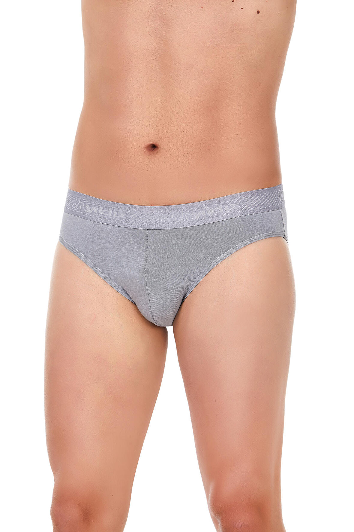 Erkek Modal Kemerli Slip Gri 6 Adet 