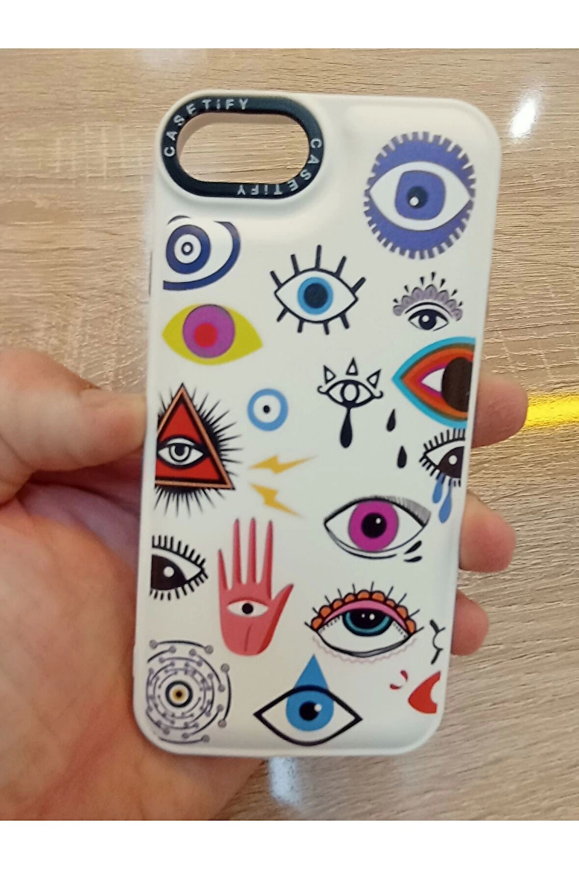 İPhone 7 İPhone 8 İPhone SE 2020 Özel Baskılı İçi Kadife Lansman Kılıf