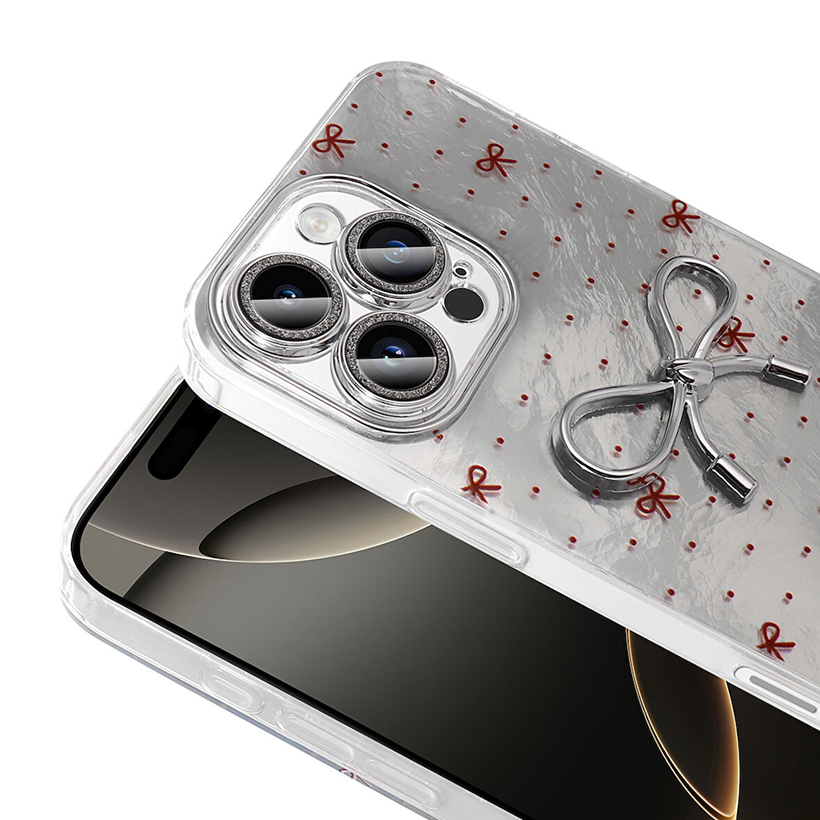 Apple iPhone 16 Pro Kılıf Figürlü Kamera Korumalı Silikon Zr-Ponti