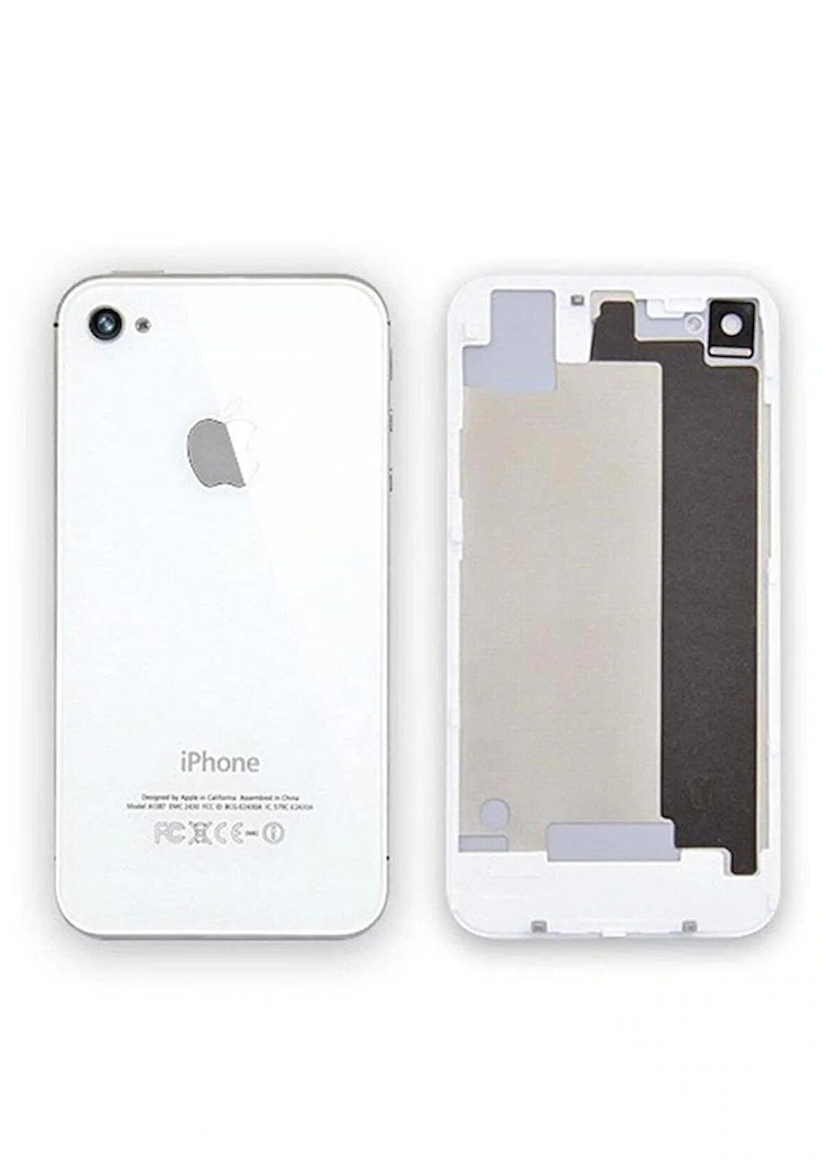 iPhone 4G Arka Kapak iPhone 4 uyumlu Beyaz Arka Kapak 