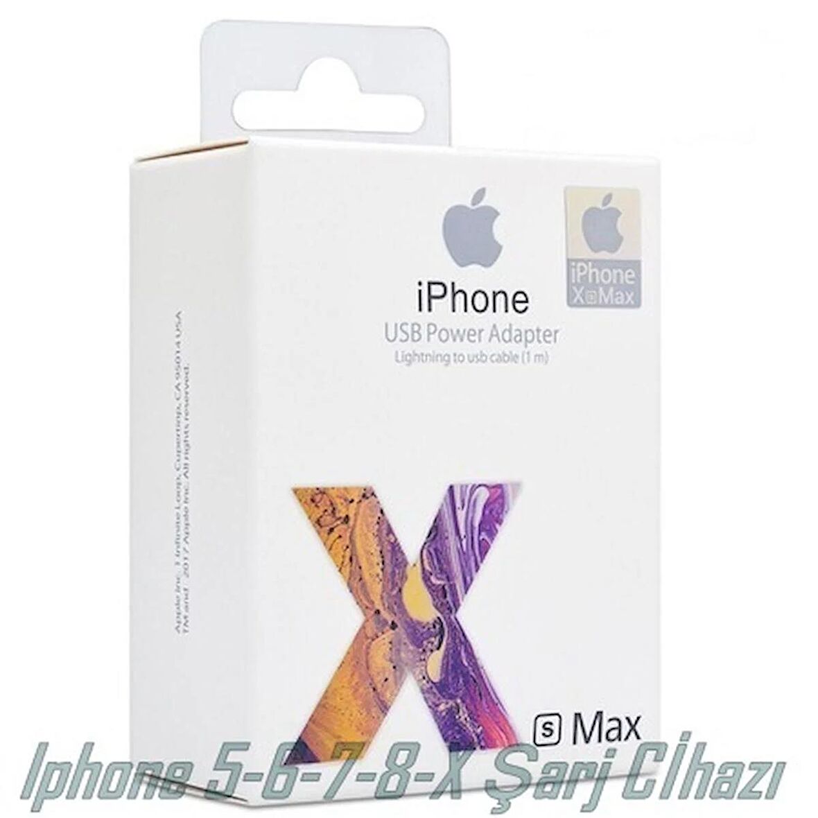 iPhone Lightning X Telefon Uyumlu şarj Kablosu + Şarj Adaptörü Set Apple 5 6 7 8 X XR  XS Uyumlu 