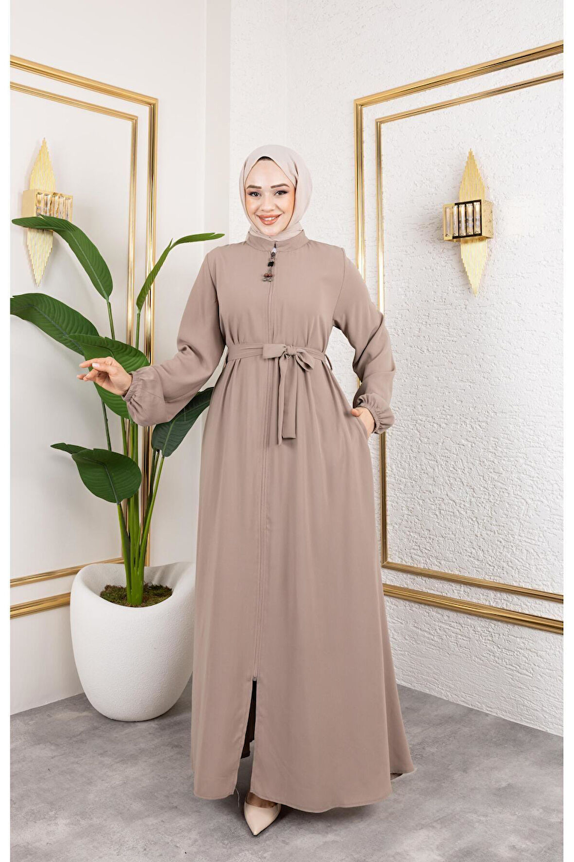 Kadın Mevlana Model Rabia Krep Ferace