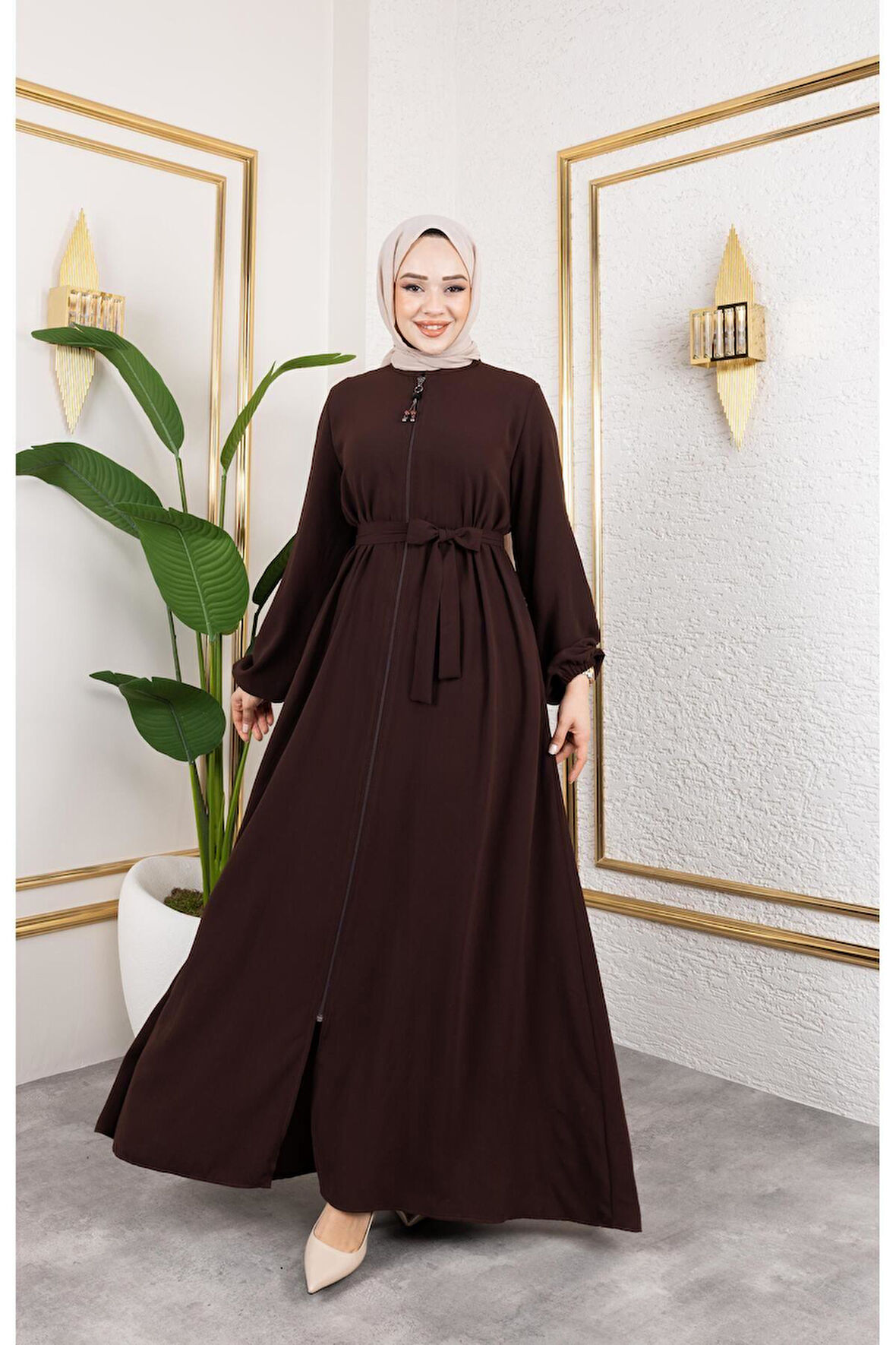 Kadın Mevlana Model Rabia Krep Ferace