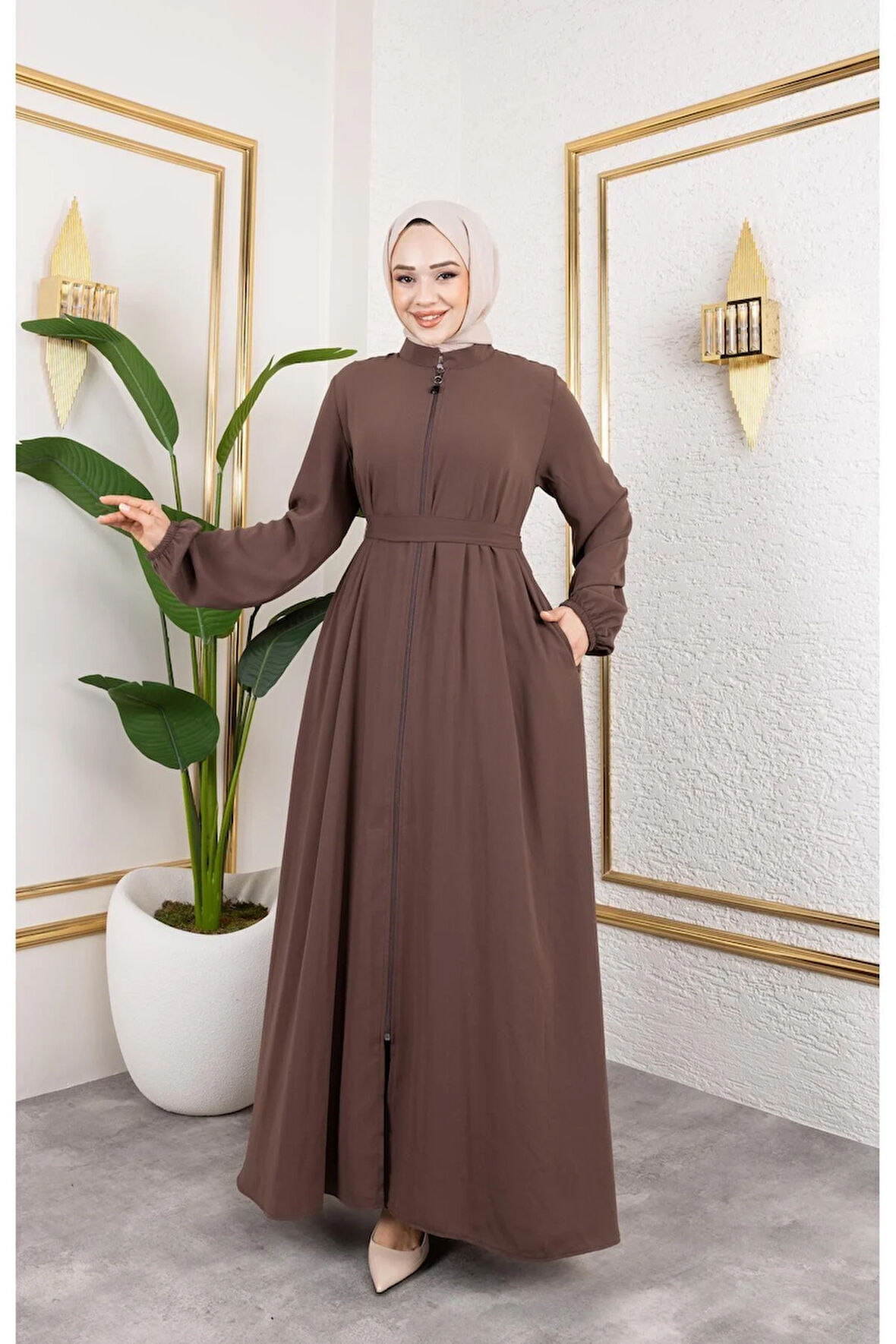 Kadın Mevlana Model Rabia Krep Ferace