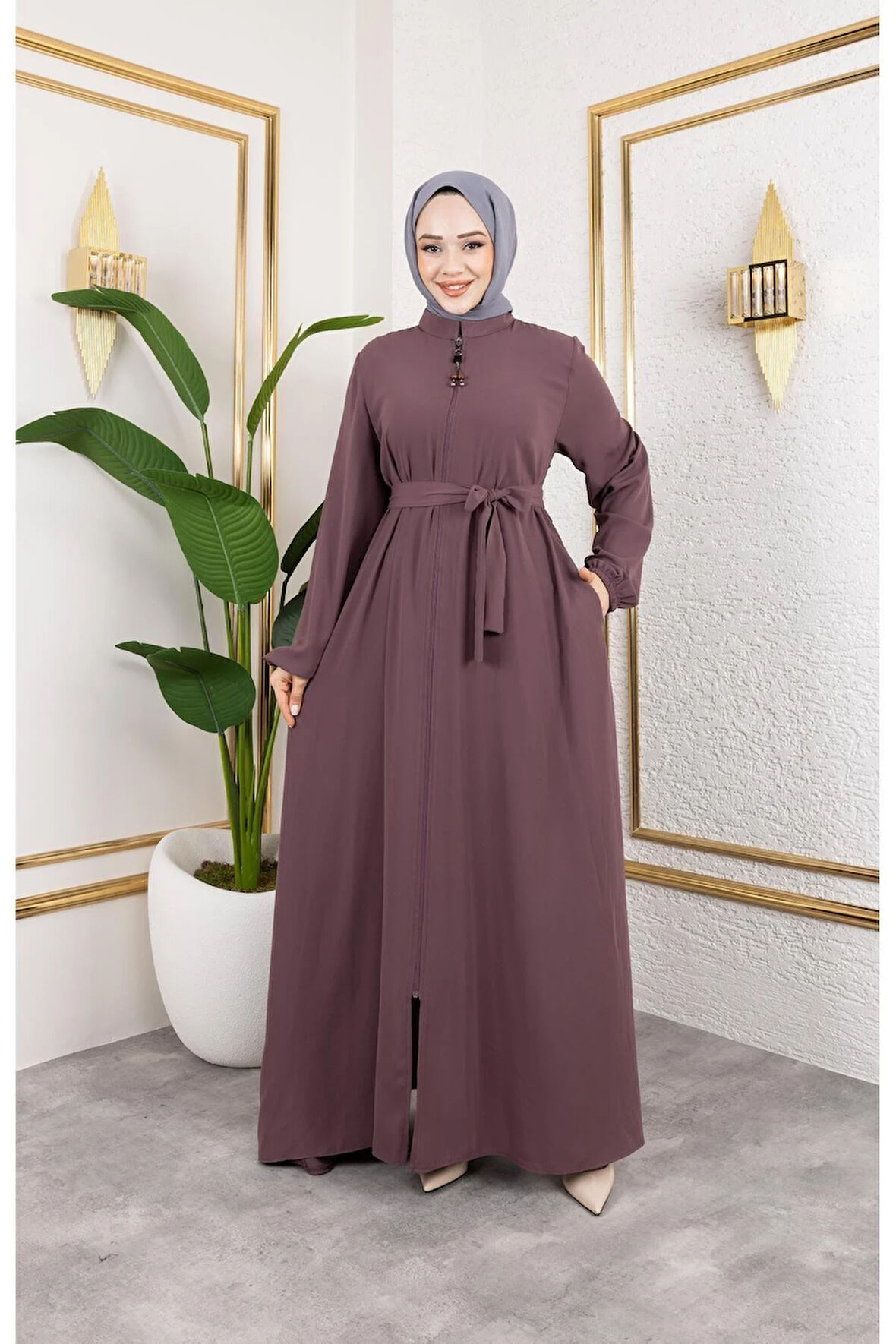 Kadın Mevlana Model Rabia Krep Ferace