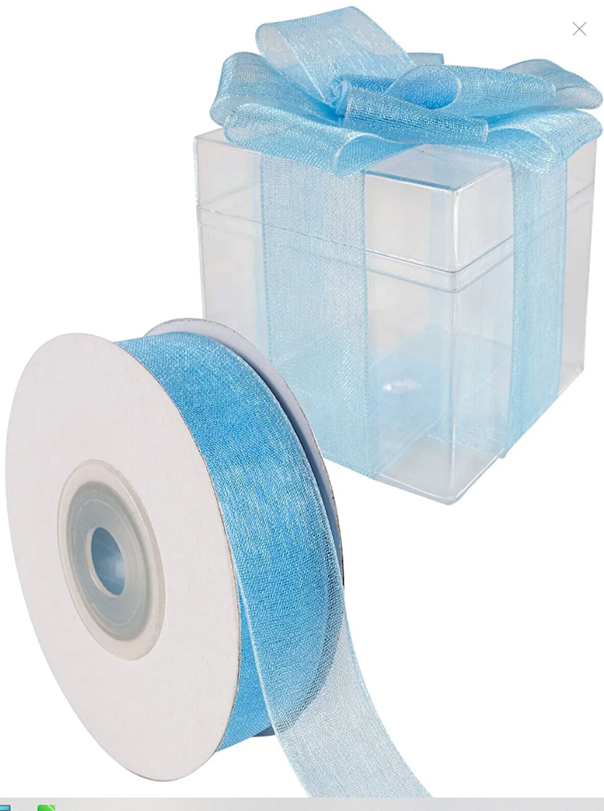 MAVİ  ORGANZE 0,6 MM KURDELA 25 METRE