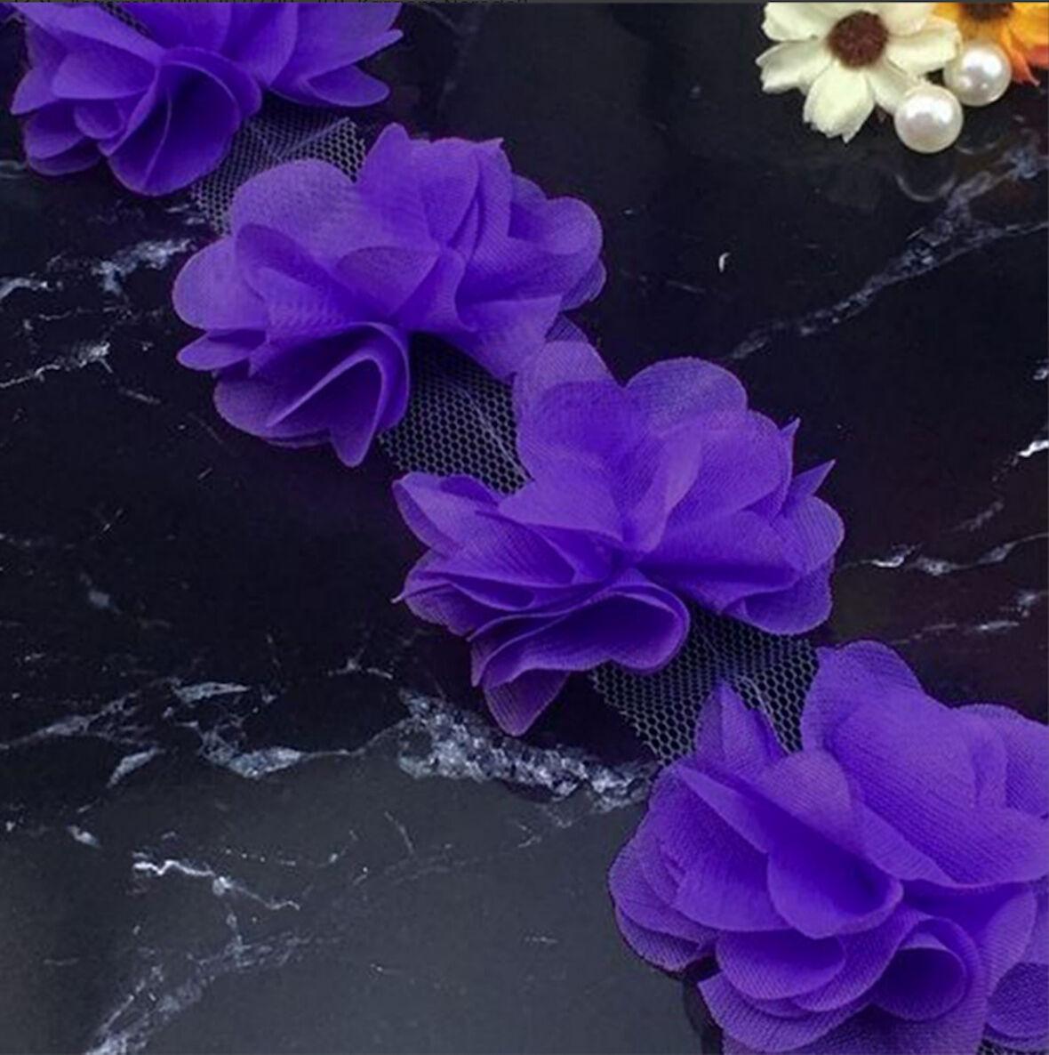 mor  lazer kesim çiçek (13 adet)