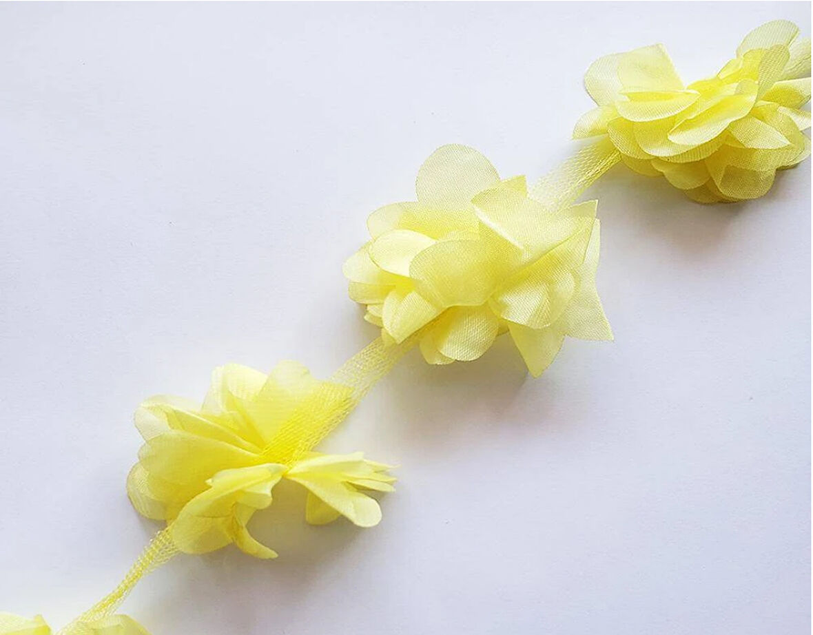 sarı lazer kesim çiçek (65 adet)