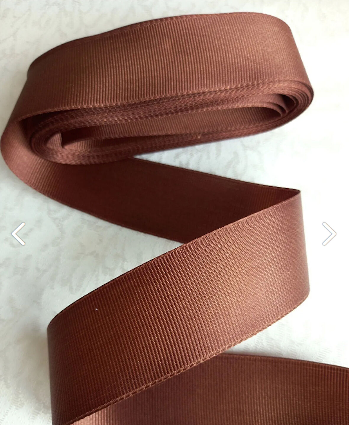 KOYU KAHVE 1 cm KURDELA GROGREN 10 metre 3 ADET