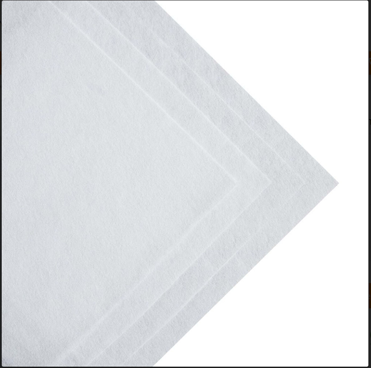 BEYAZ  İNCE KEÇE 50*42 1 ADET