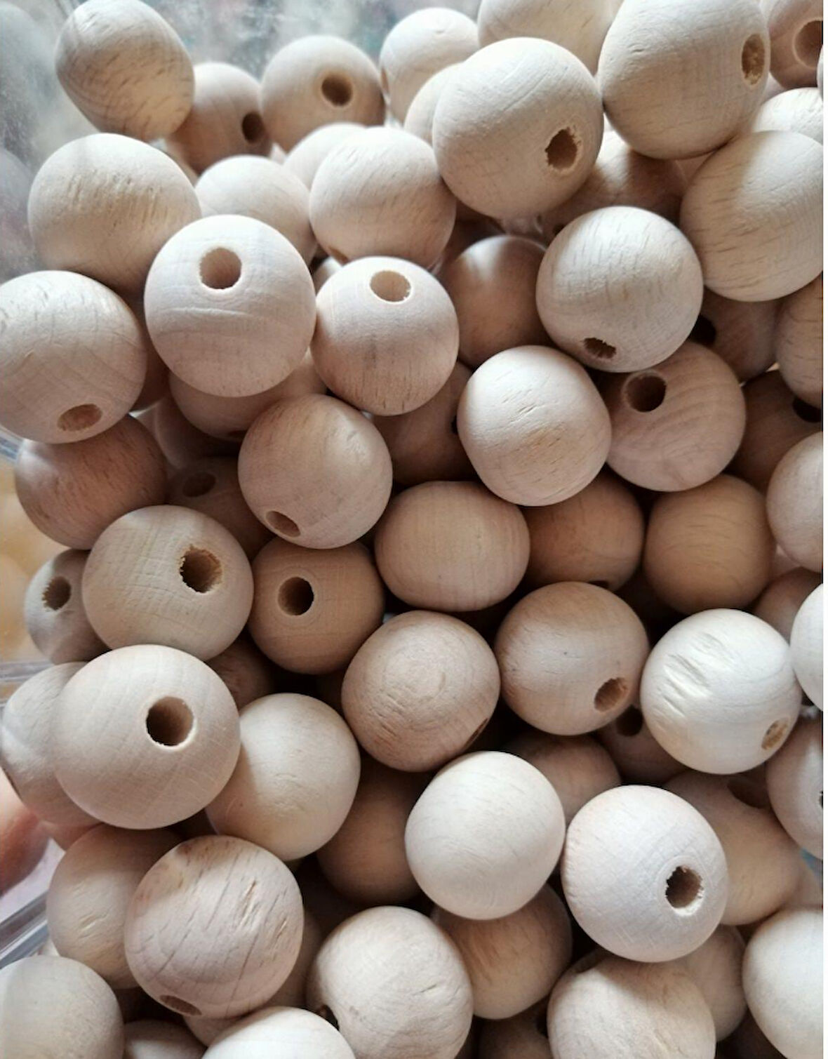 20 mm ahşap boncuk 10 adet