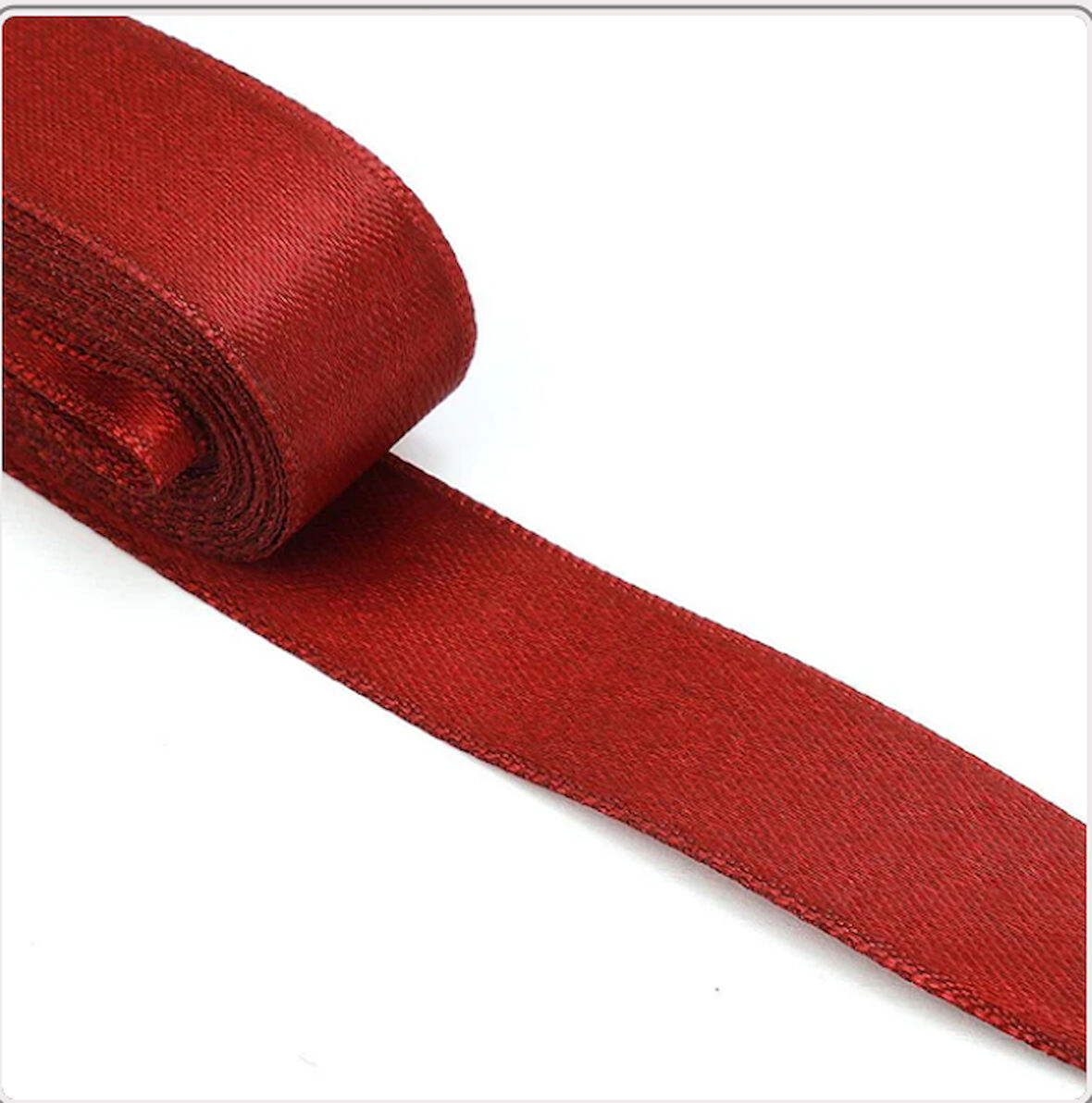 BORDO  2 CM SATEN KURDELA 1 ADET