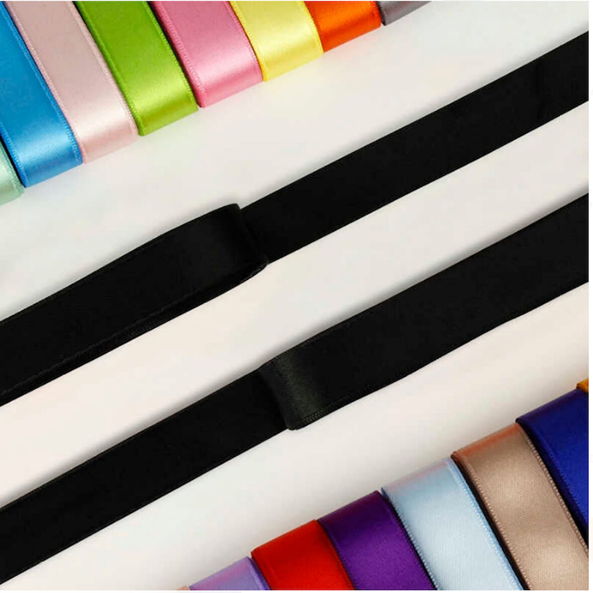 SİYAH 2 CM SATEN KURDELA 1 ADET