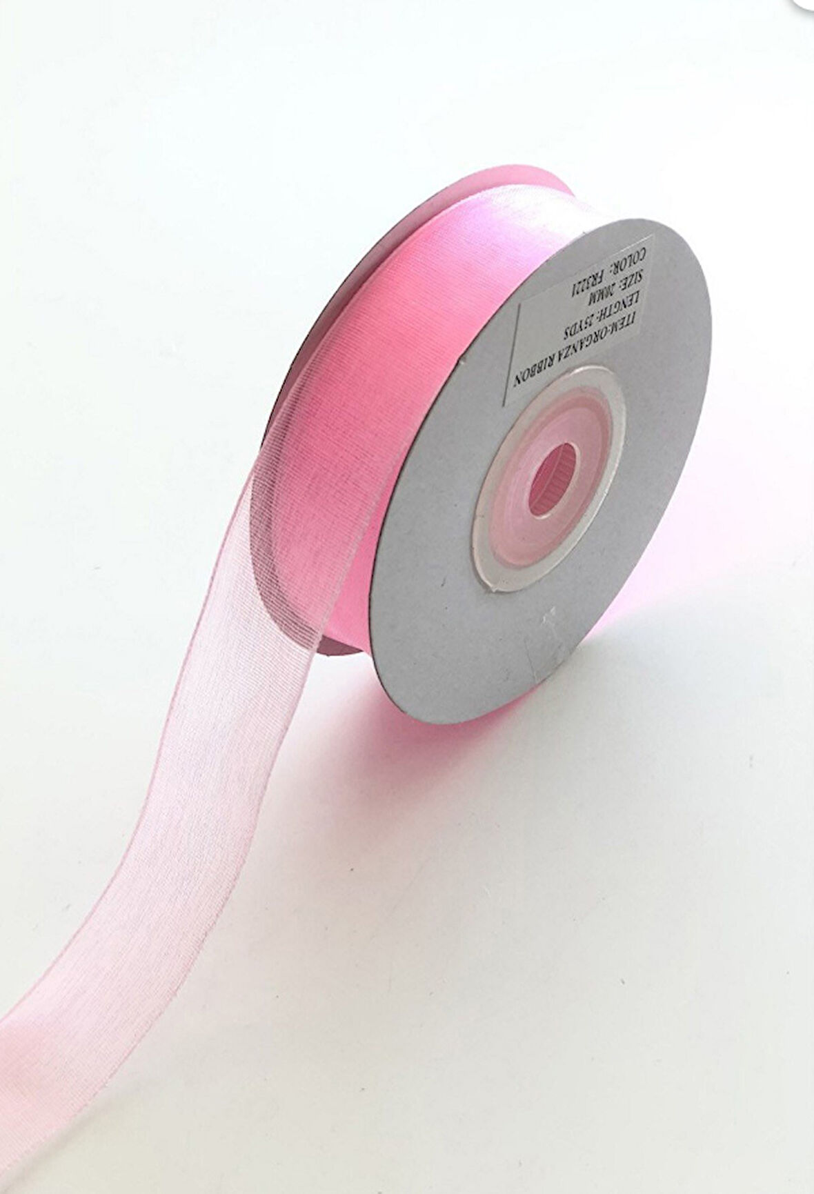 pembe  renk  2 cm organze kurdele 1 adet