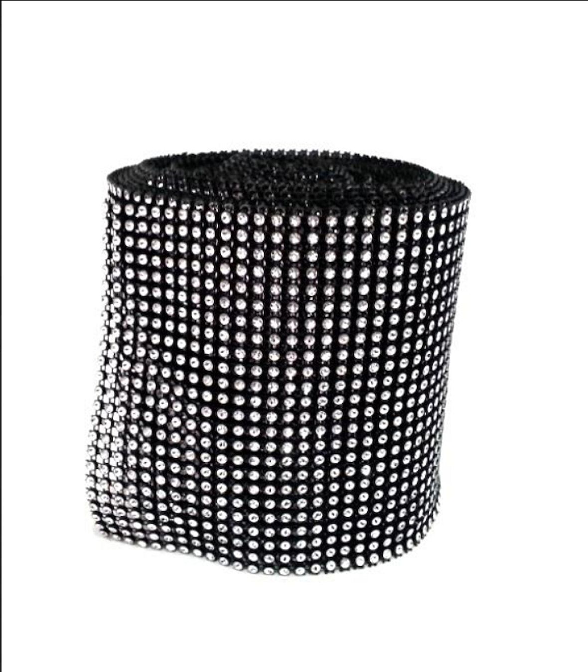 SİYAH STRAS ÇUKUR 24'LÜ ŞERİT 3  mt