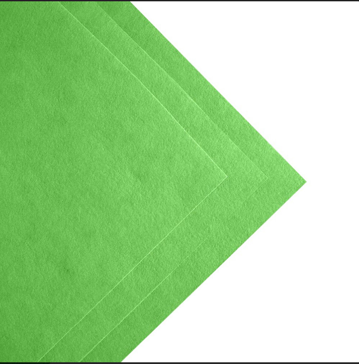 fıstık yeşili kalın keçe 50*50 cm 1 adet