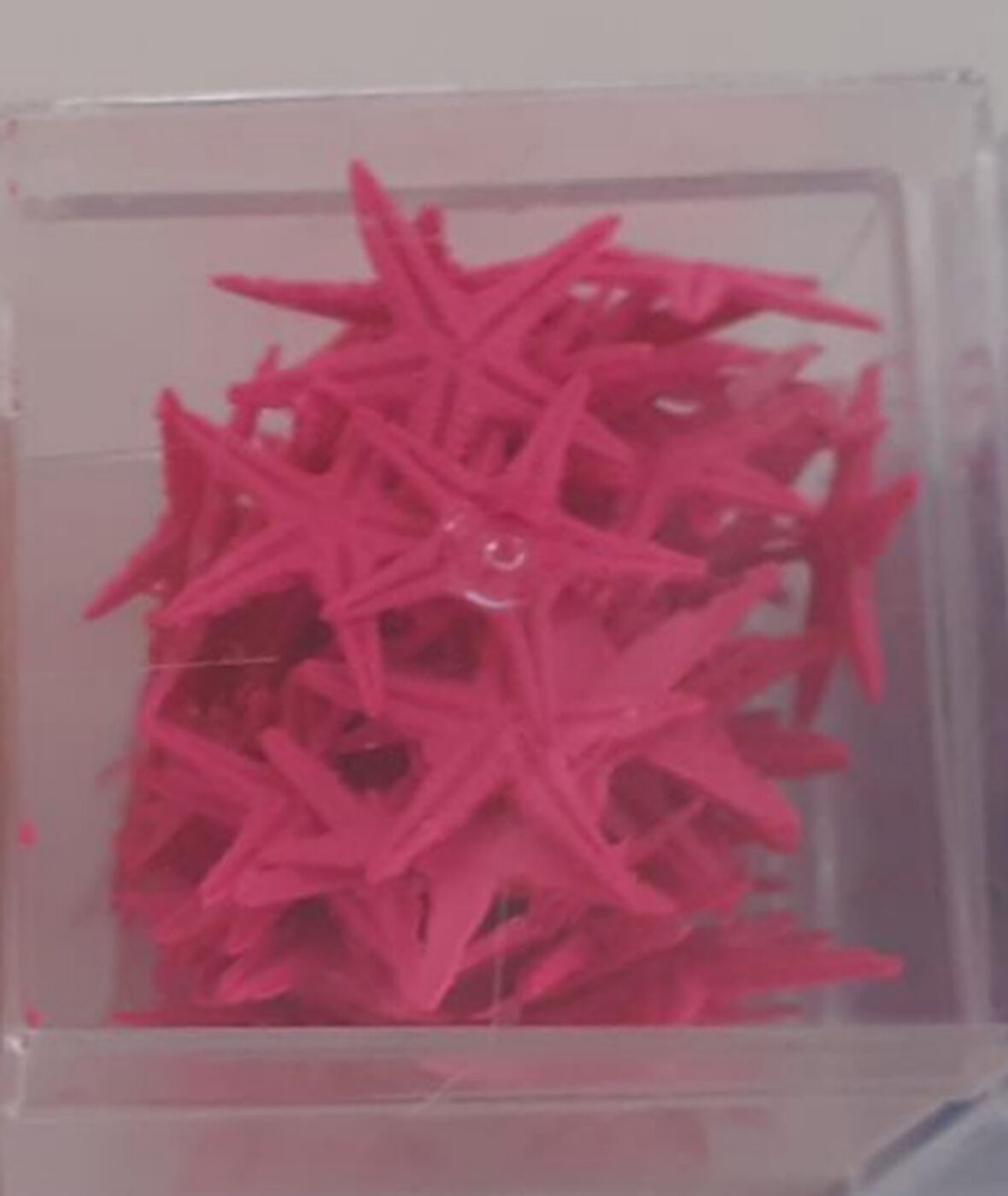 Pembe Minik Deniz yıldızı 100 lü kutu