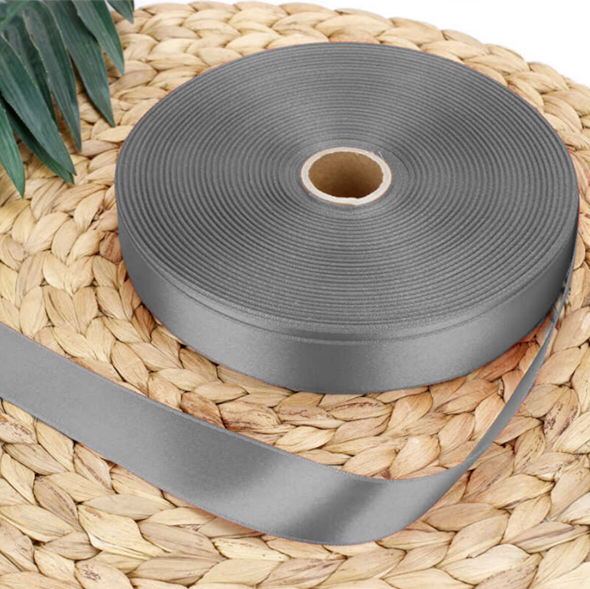 gri  3,8 cm saten kurdela 10 metre 1 adet