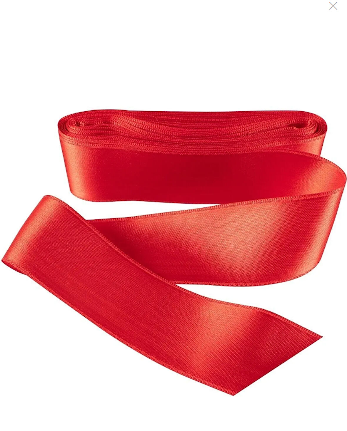 kırmızı 3,8 cm saten kurdela 10 metre 1 adet
