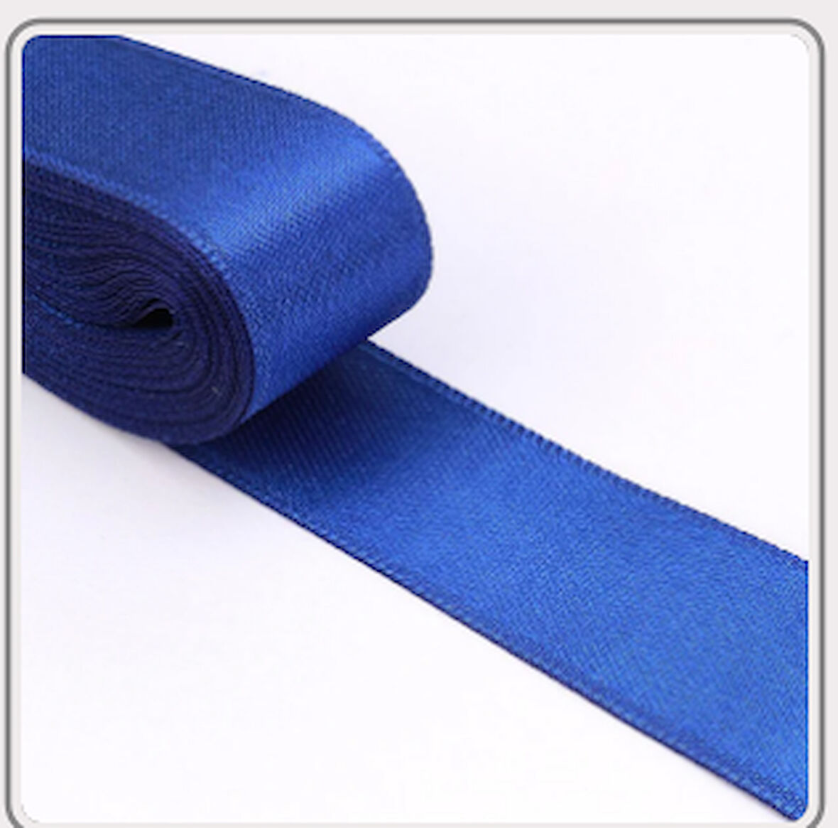 mavi  3,8 cm saten kurdela 10 metre 1 adet