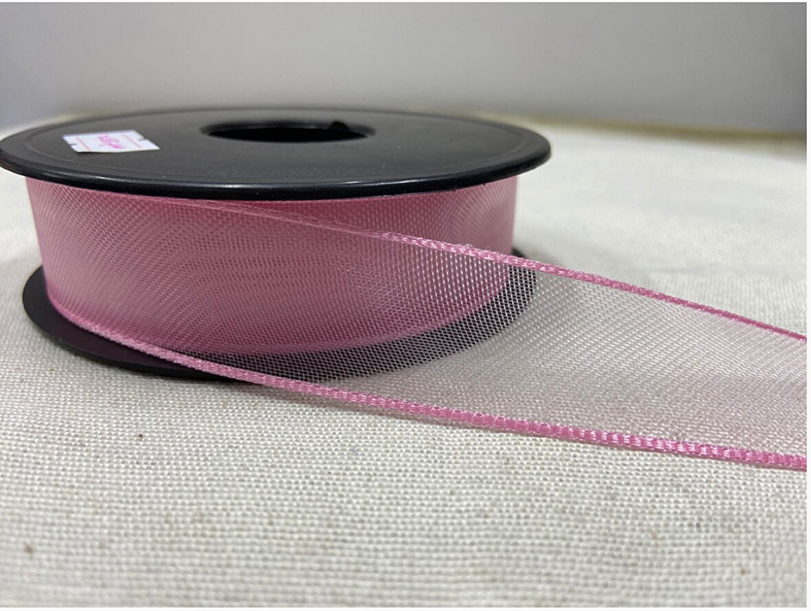 pembe   şifon kurdele 2,5 cm x 25m  1 adet