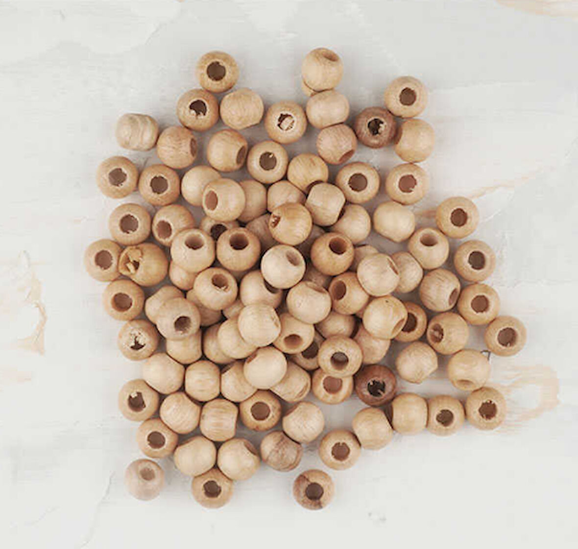 Naturel   10 mm Ahşap Boncuk 100 gr