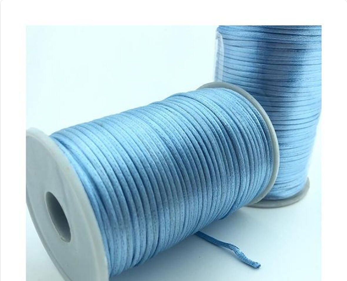 BEBEK MAVİ İNCE FİLOŞ İP 2 MM  1 TOP