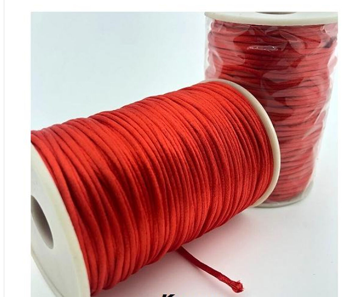 KIRMIZI  İNCE FİLOŞ İP 2 MM  1 TOP