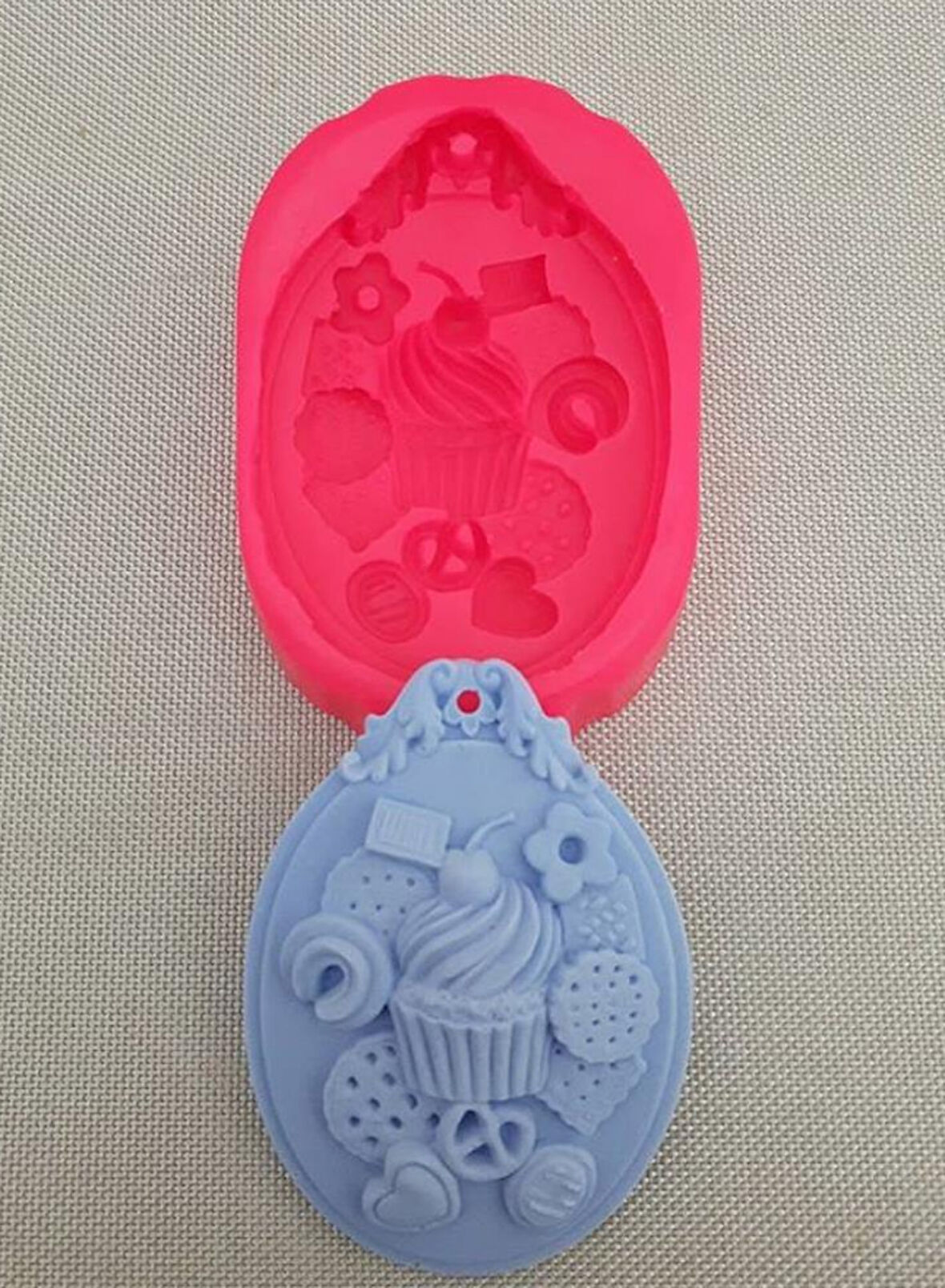 Cupcake & Bisküvi Sabun Kalıbı ve Kokulu Taş Kalıbı