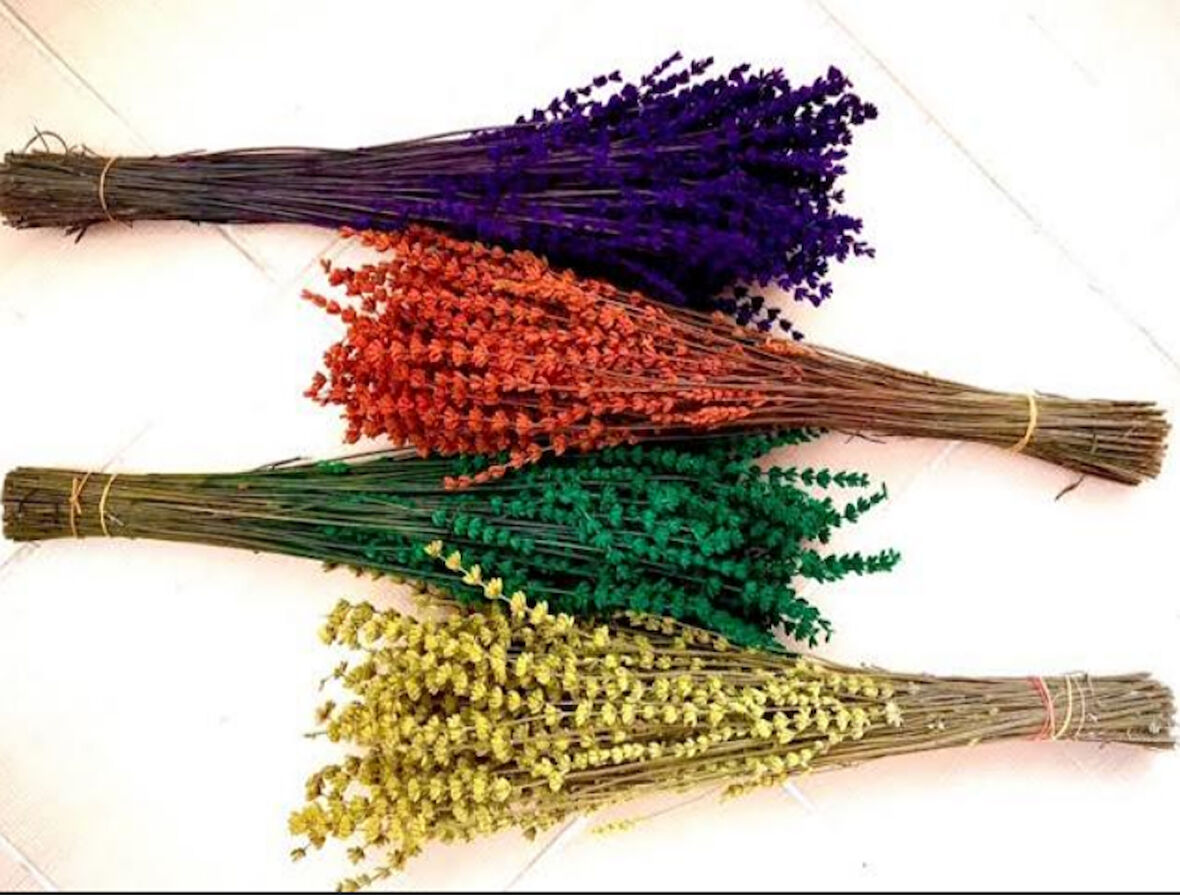 Mor renk  Şoklanmış lavanta buketi