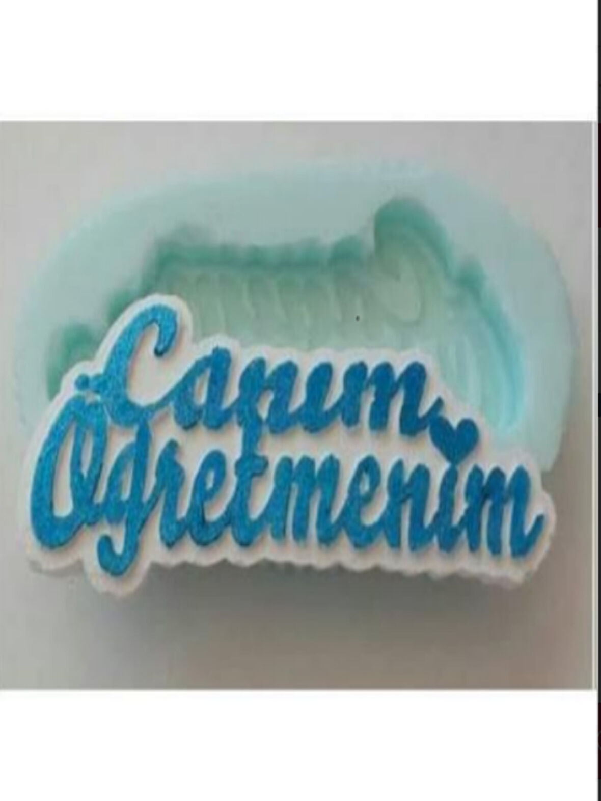 Canım Öğretmenim yazılı kokulu taş kalıbı