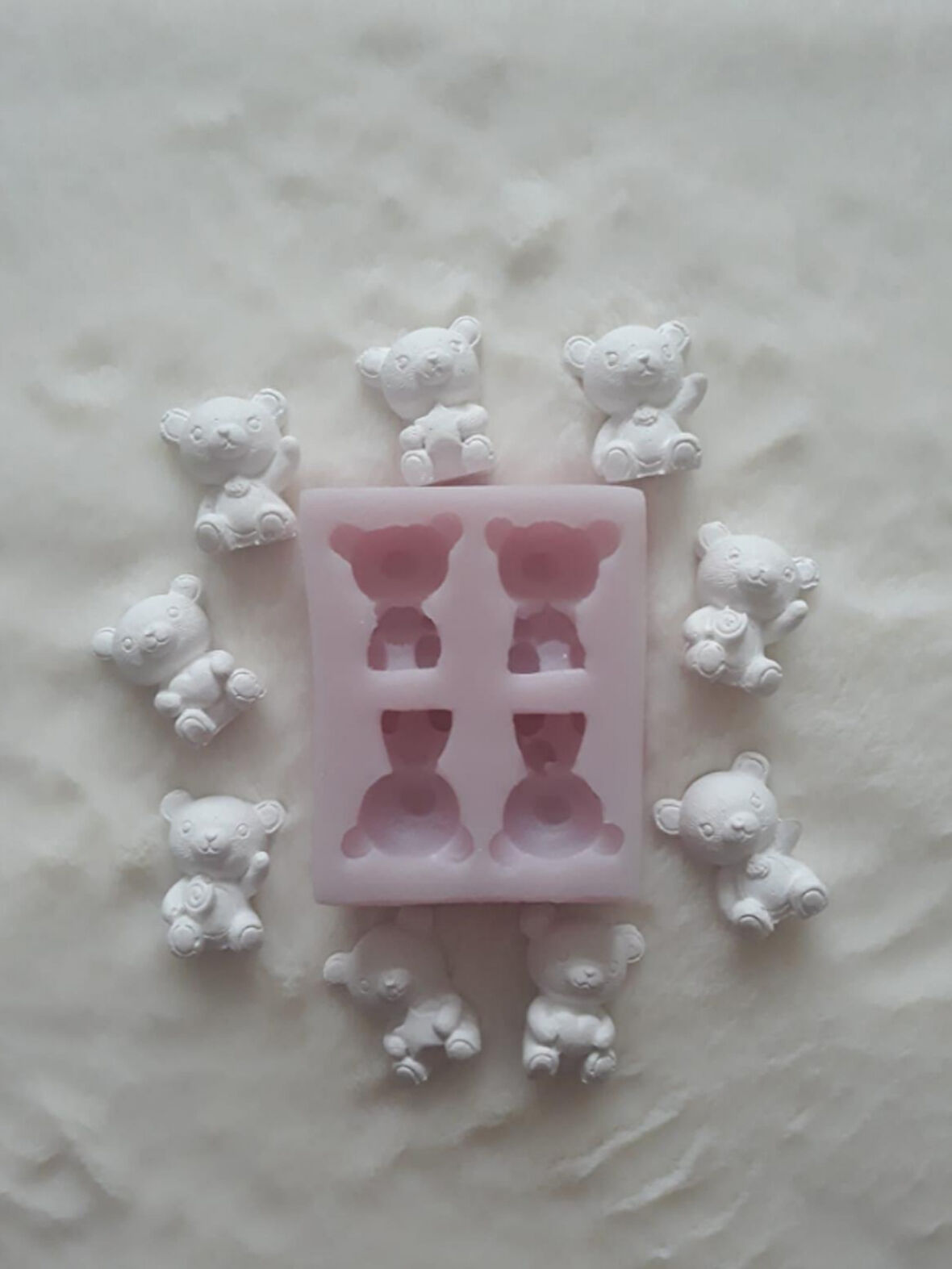 Dörtlü ayılar silikon kalip