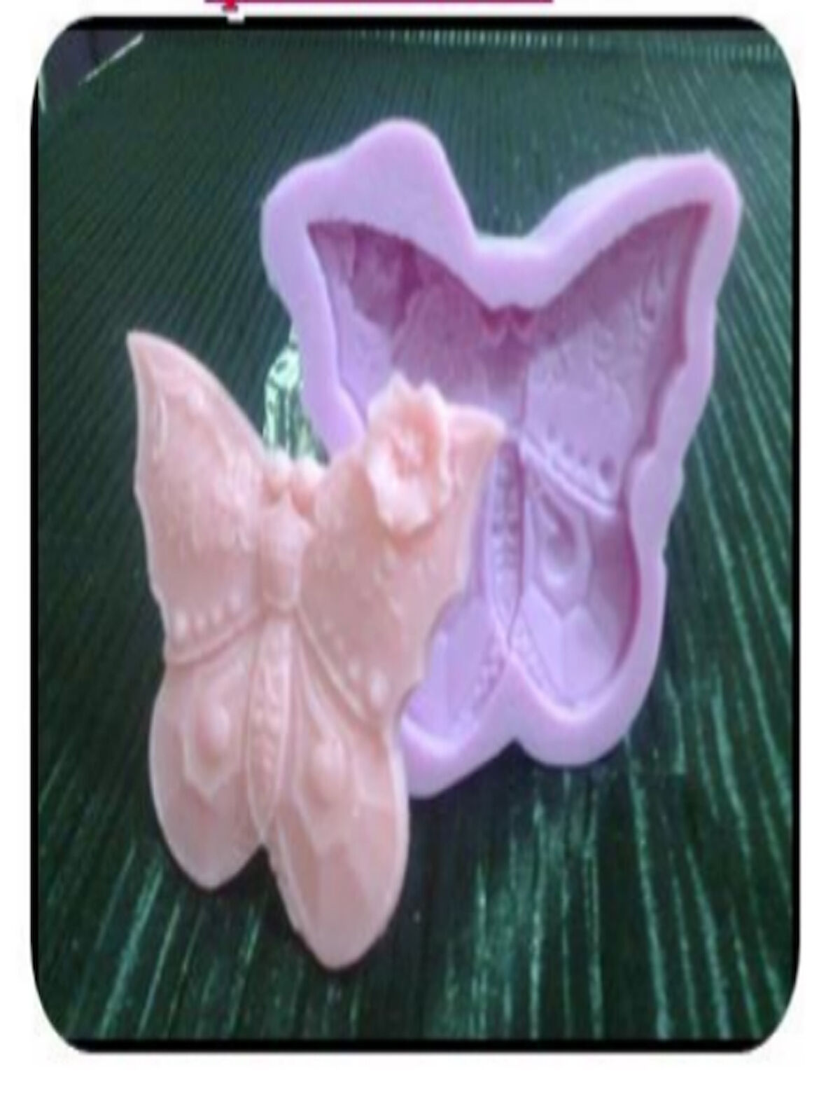 ÇİÇEKLİ KELEBEK SİLİKON SABUN KALIBI