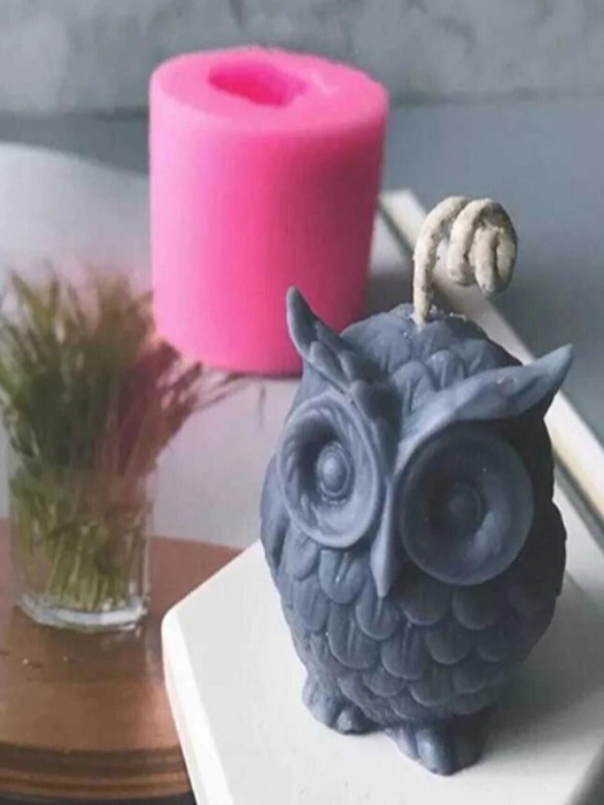 Baykuş Mum Kalıbı