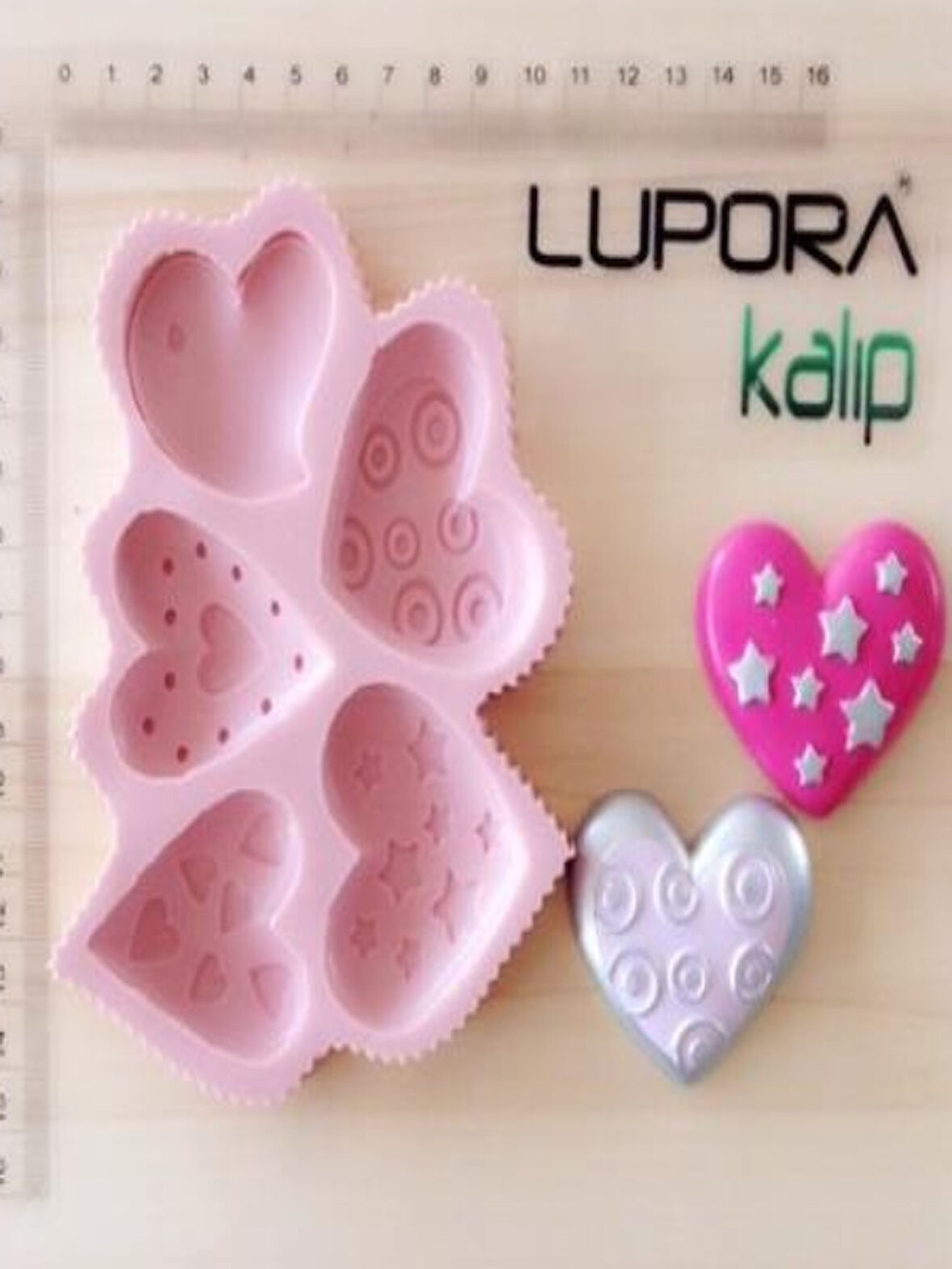 5 Kalp silkon Kalıp