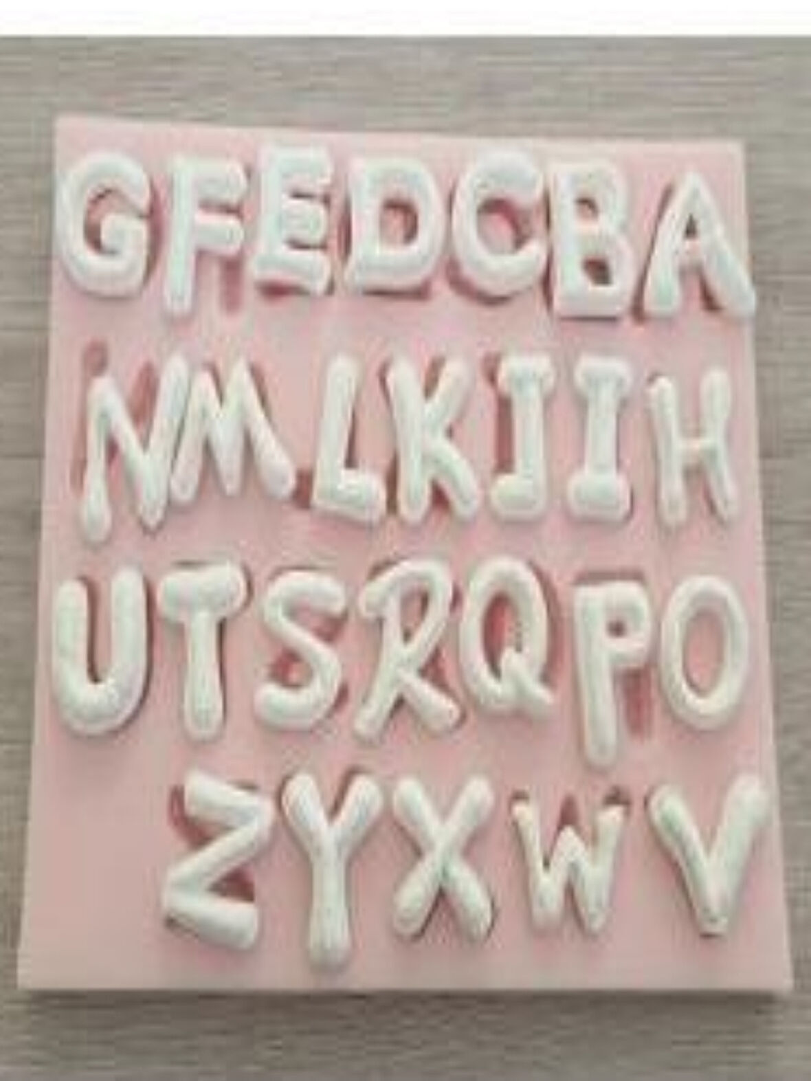 SİLİKON DAL ALFABE KALIBI