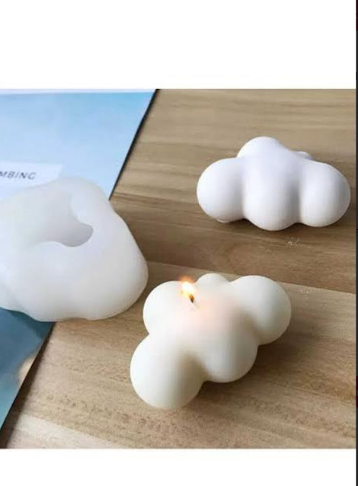 Bulut mum silikon kalıp