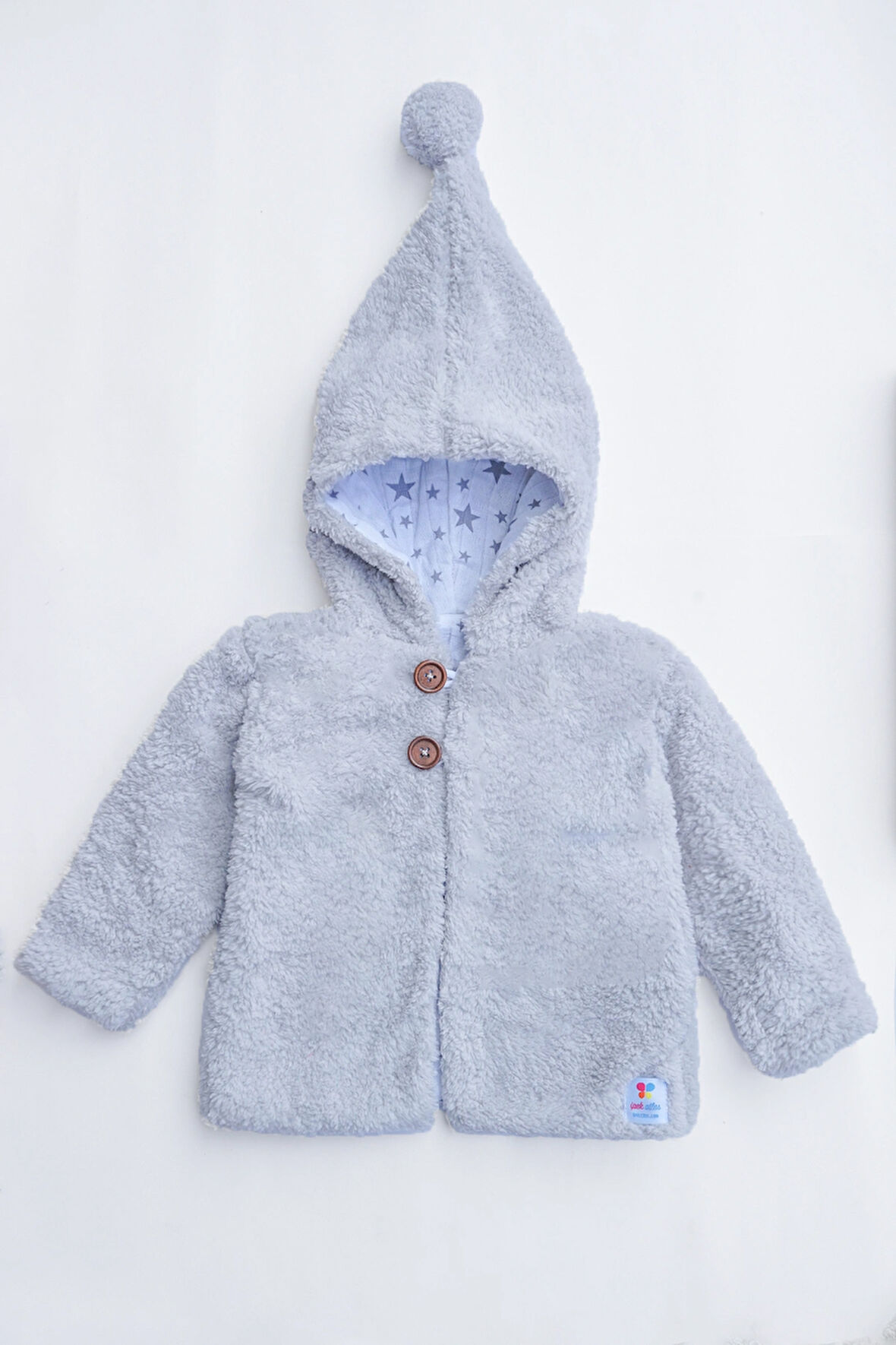 Kız Erkek Bebek Ve Çocuk Müslin Astarlı Ponponlu Kapüşonlu Mont